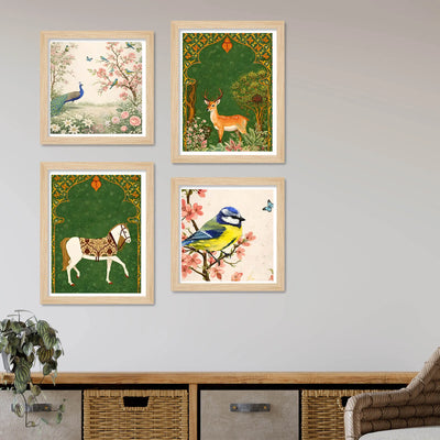 Traditional Garden Wall Art Frame Set of 4