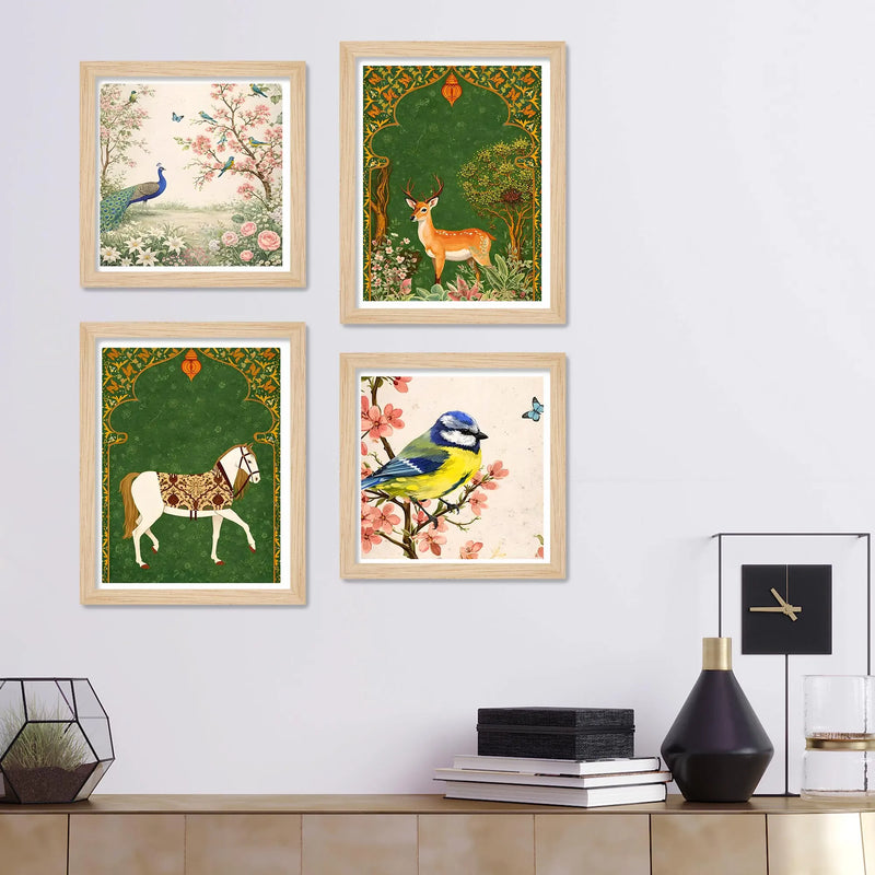 Traditional Garden Wall Art Frame Set of 4