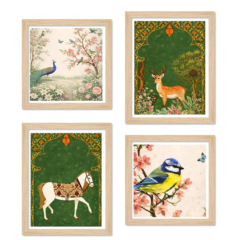 Traditional Garden Wall Art Frame Set of 4