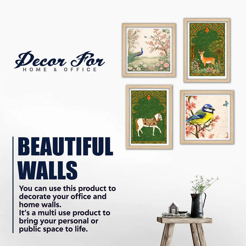 Traditional Garden Wall Art Frame Set of 4