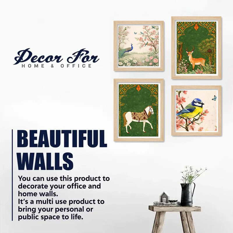 Traditional Garden Wall Art Frame Set of 4