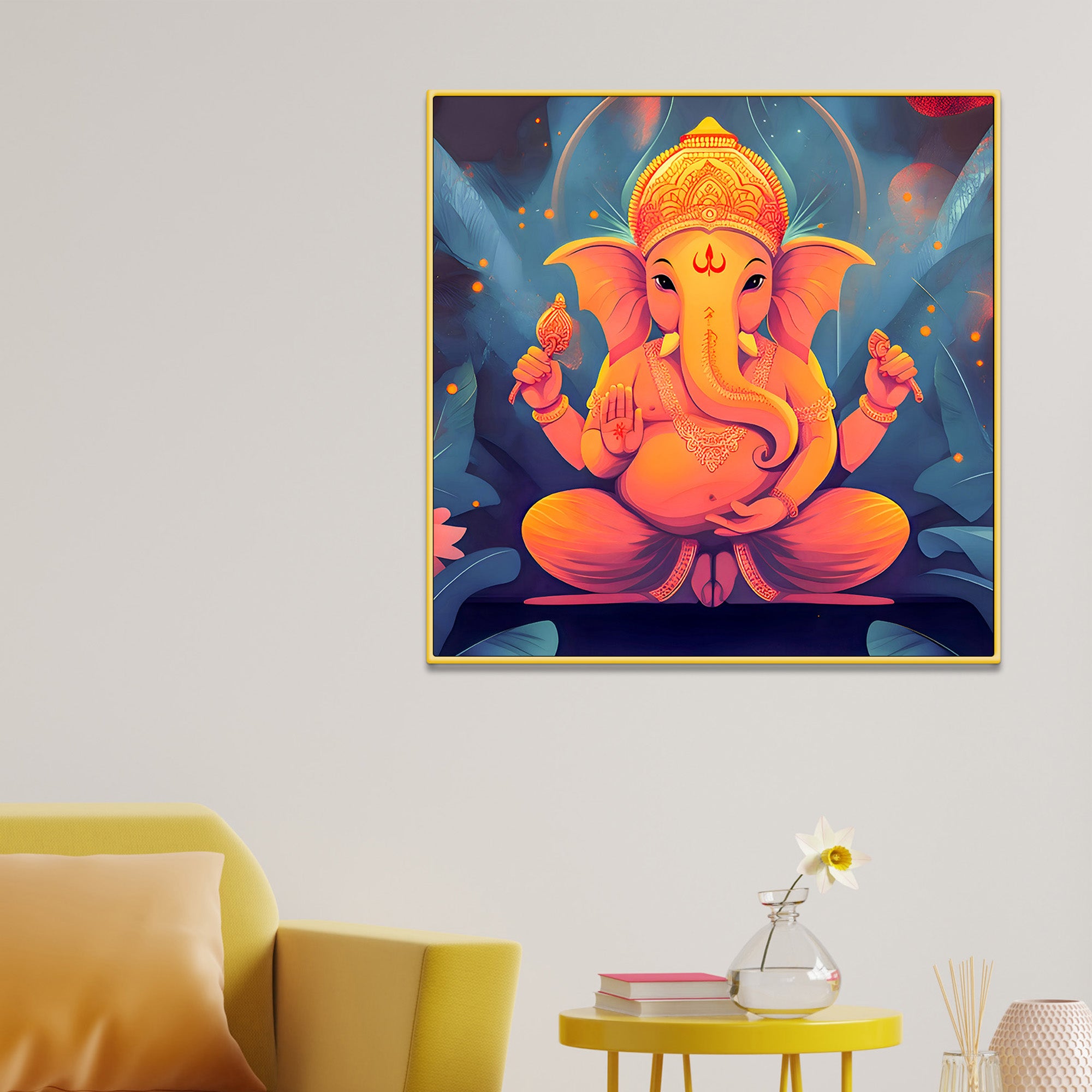 Traditional God Ganesha Painting
