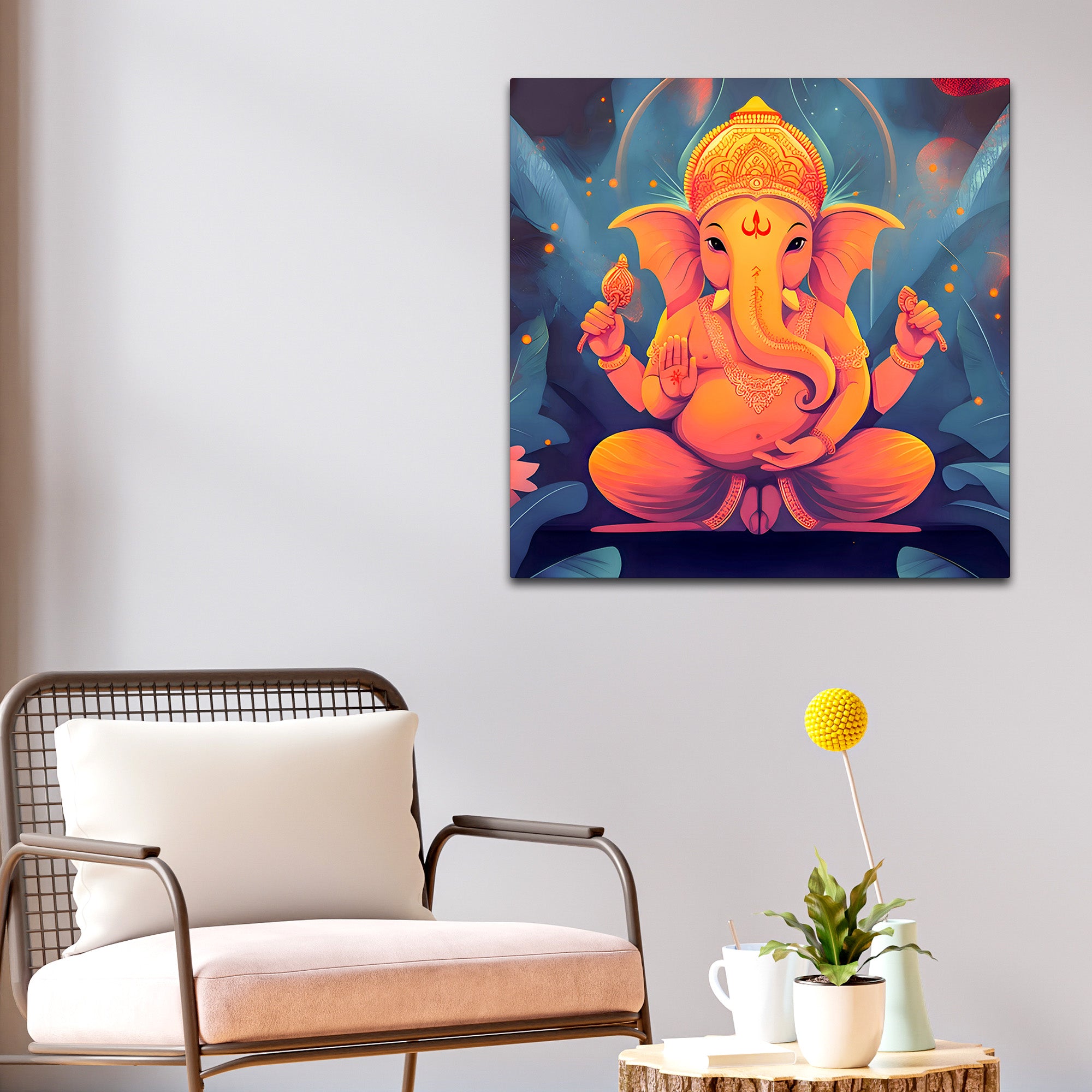 Traditional God Ganesha Painting