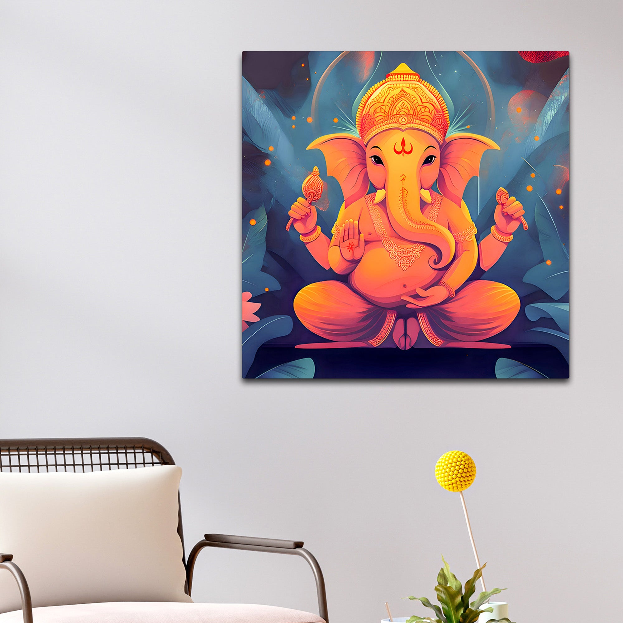 Traditional God Ganesha Painting