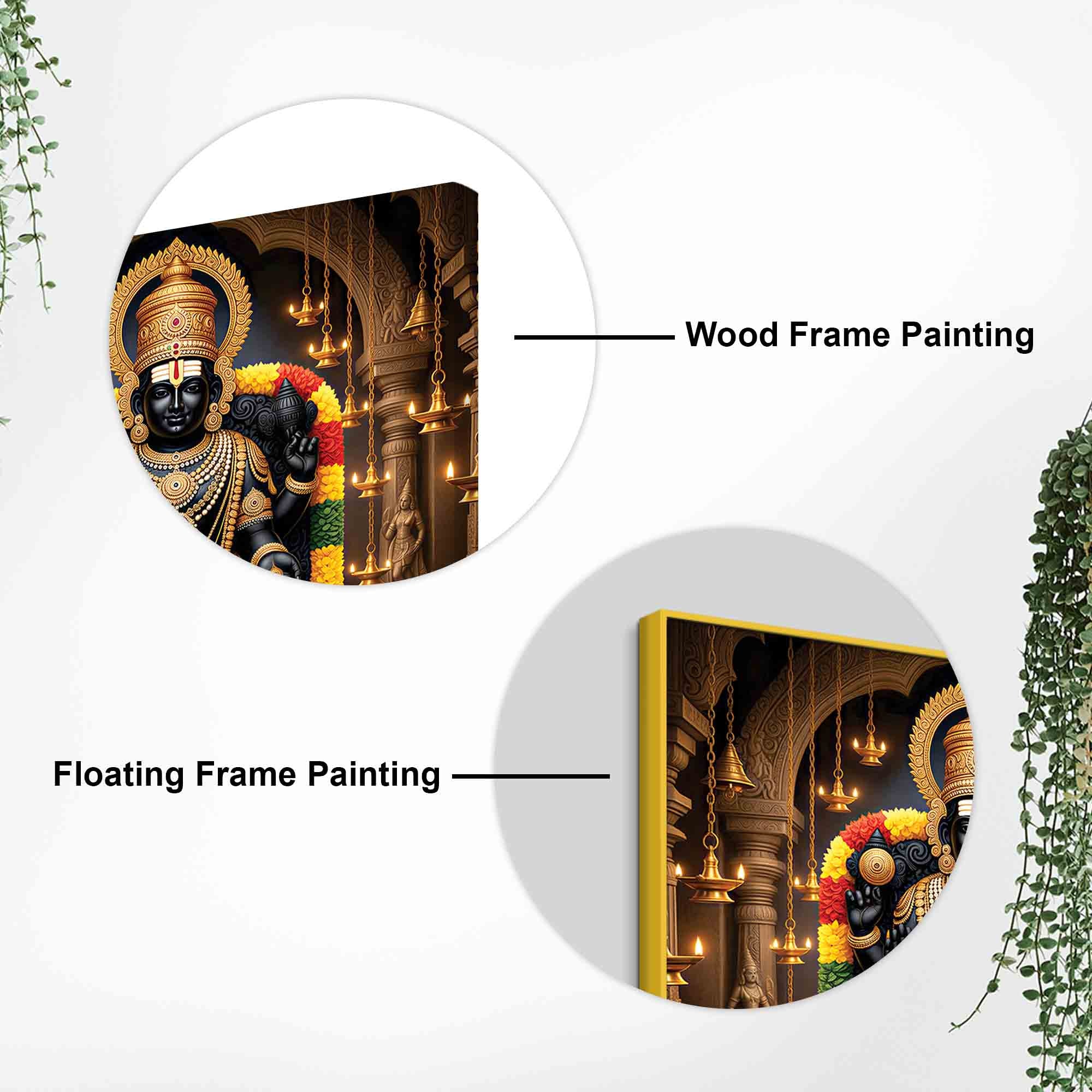 Traditional Hindu Devotional Painting for Office & Home Decor