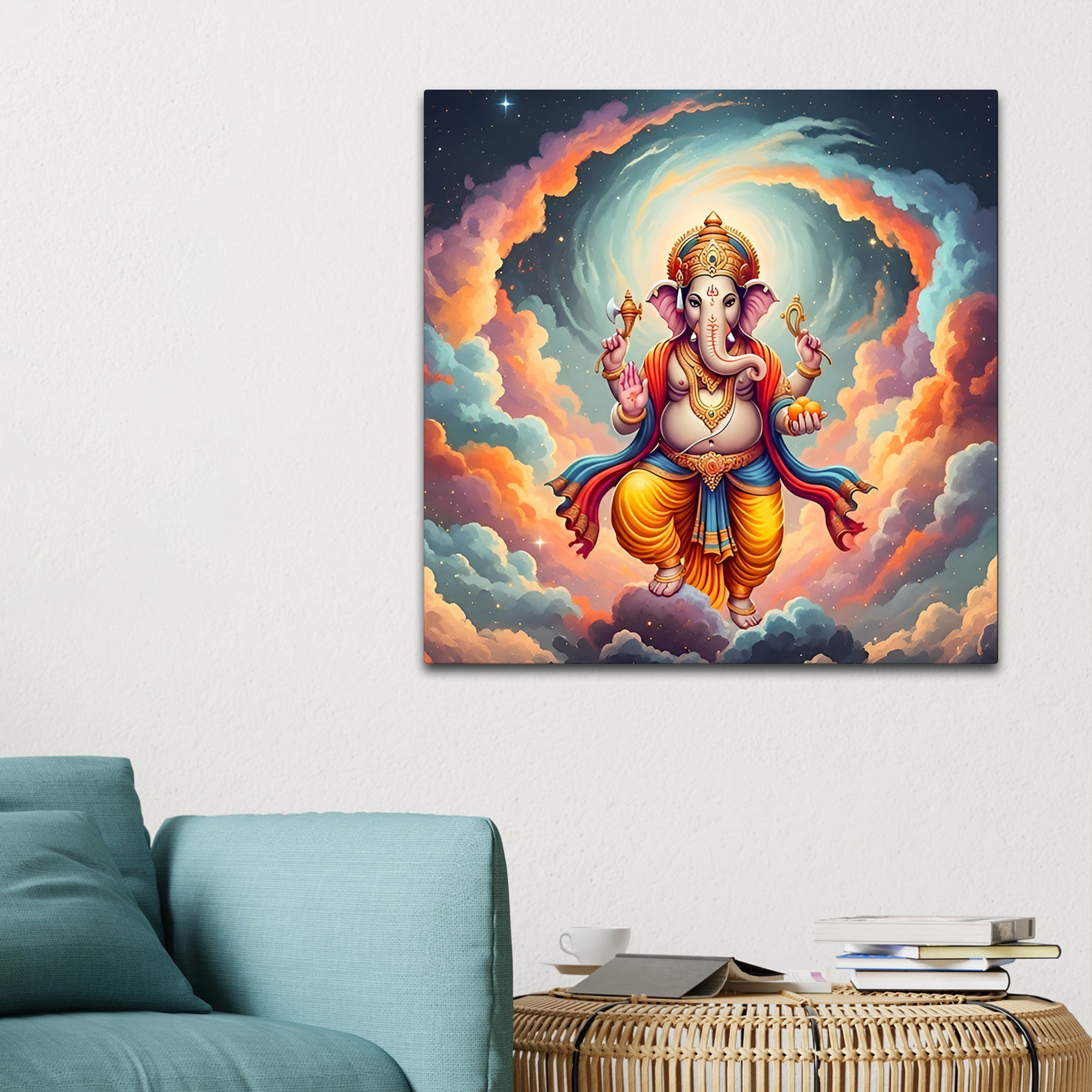 Traditional Hindu Ganpati Painting