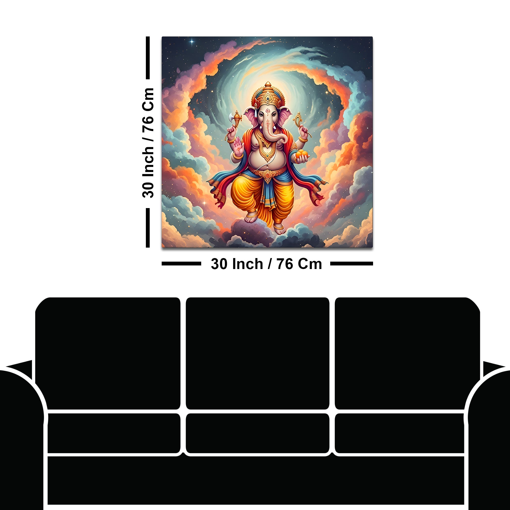 Traditional Hindu Ganpati Painting