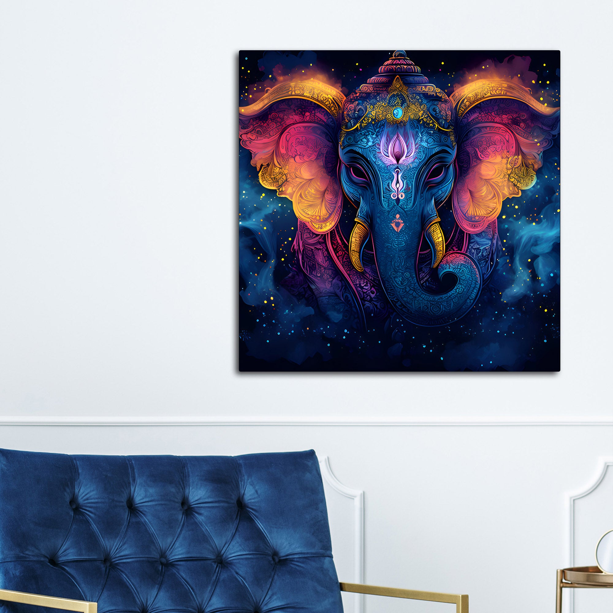 Traditional Hindu God Ganesh Ji Painting