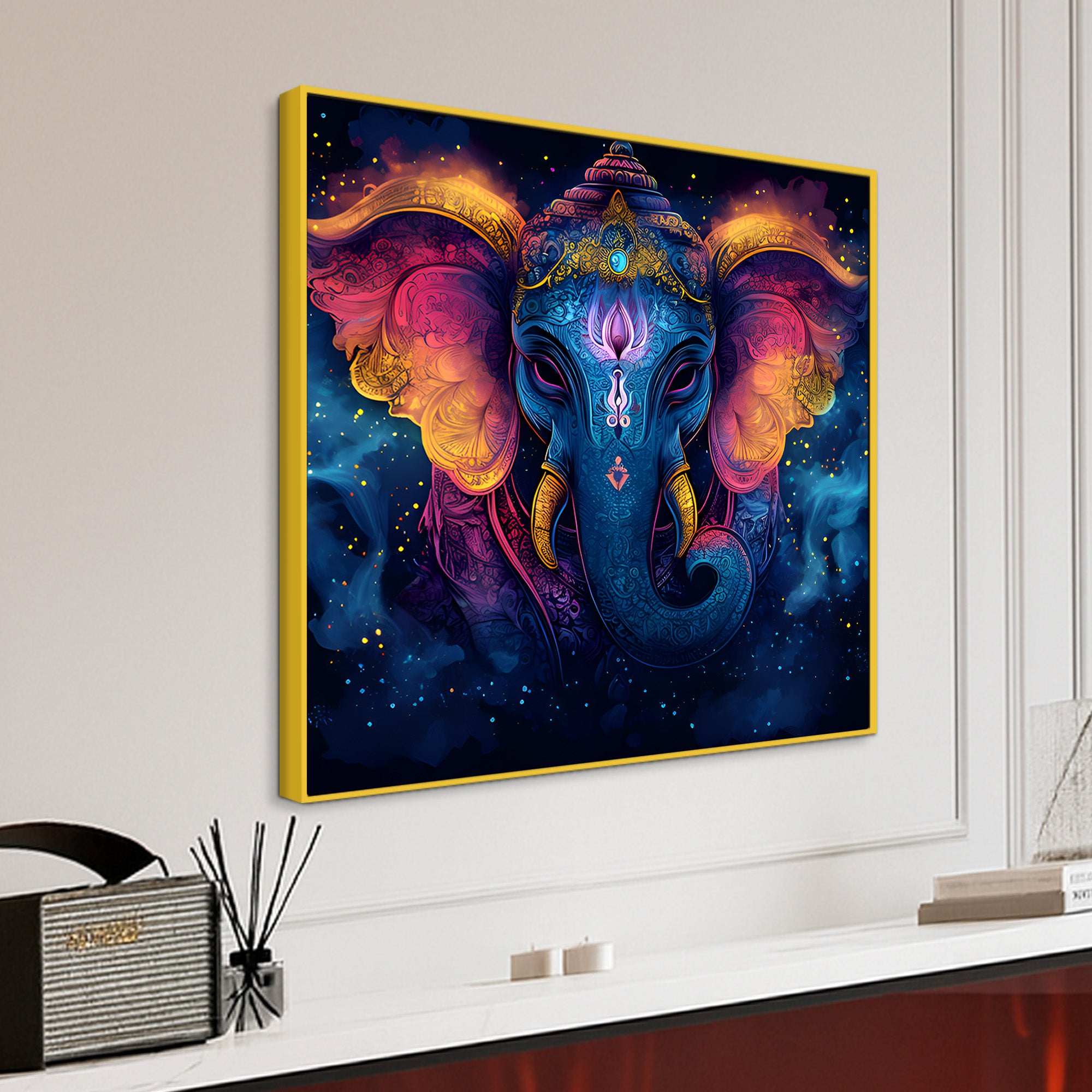 Traditional Hindu God Ganesh Ji Painting