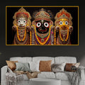 Traditional Hindu God Jagannath Crystal Glass Painting