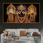 Traditional Hindu God Jagannath Crystal Glass Painting