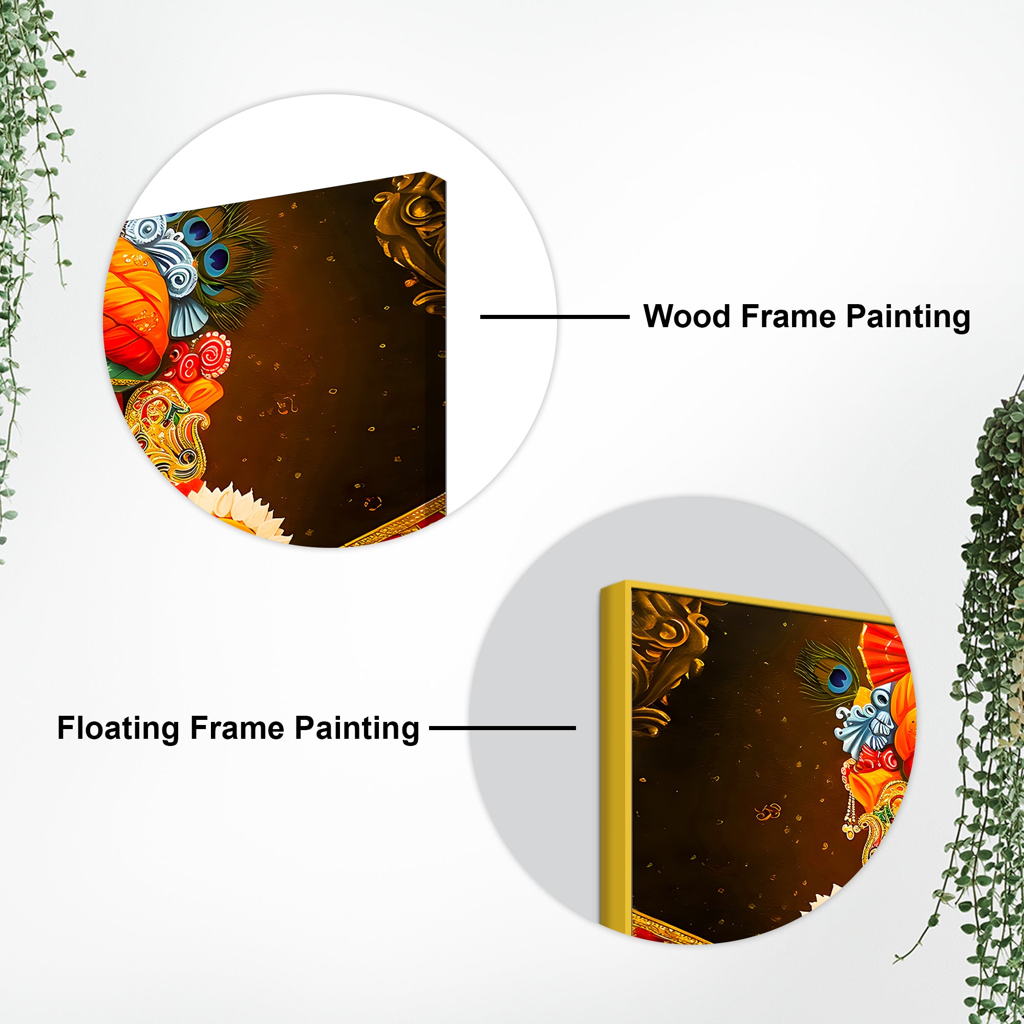 Traditional Hindu Jagannath Bhagwan Wall Painting