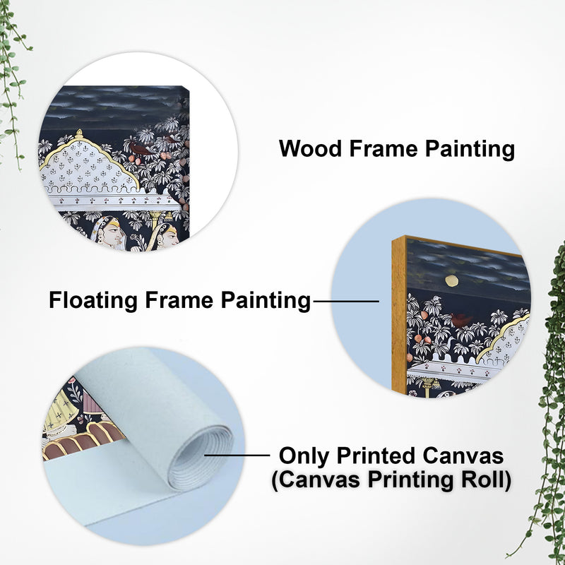 Traditional Indian Art Canvas Wall Painting | Royal Wall Décor