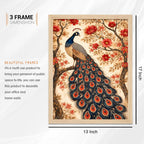 Traditional Indian Floral Wall Art Frame Set of 6