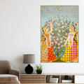 traditional-indian-gopikas-under-the-moon-pichwai-canvas-painting