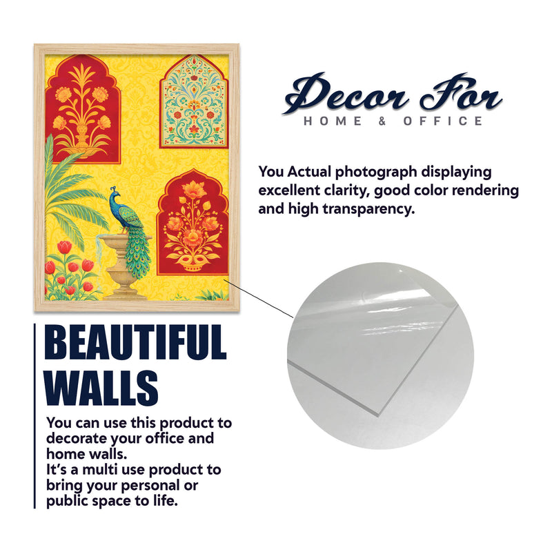 Traditional Indian Palace Art Wall Frame Set of Four
