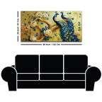 Traditional Indian Peacock Canvas Wall Painting