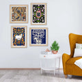 Traditional Indian Wall Art Frame Set of 4