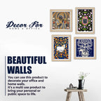 Traditional Indian Wall Art Frame Set of 4