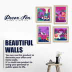 Traditional Indian Wall Art Frame Set of 4