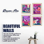 Traditional Indian Wall Art Frame Set of 4