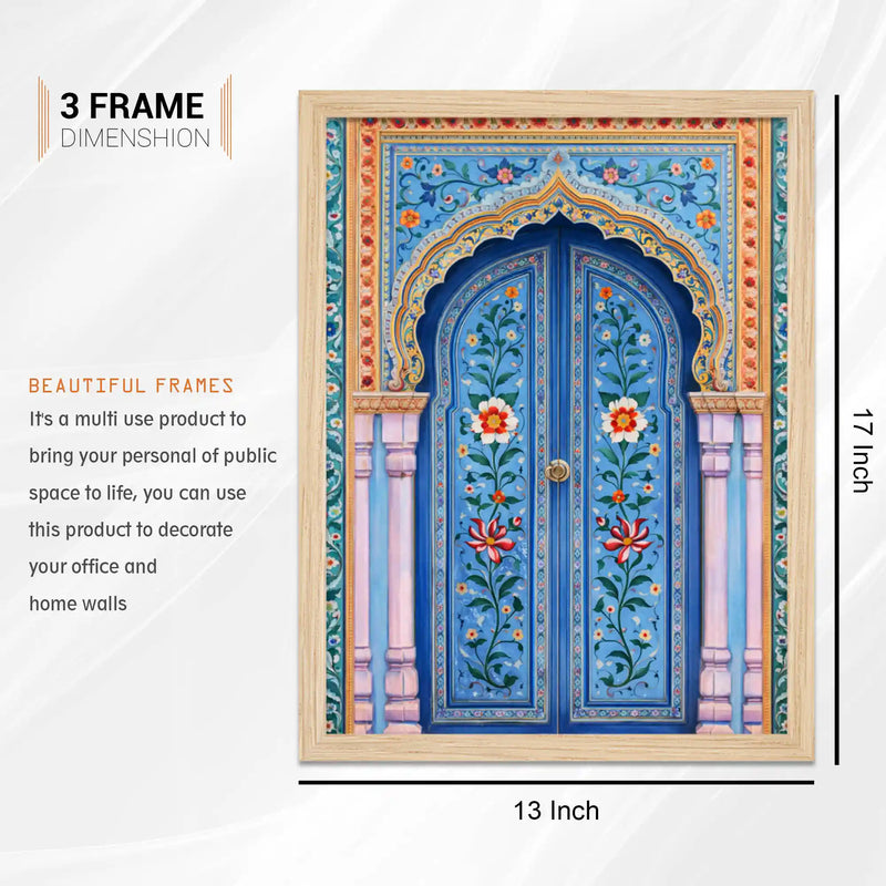 Traditional Indian Wall Art Frame Set of 6