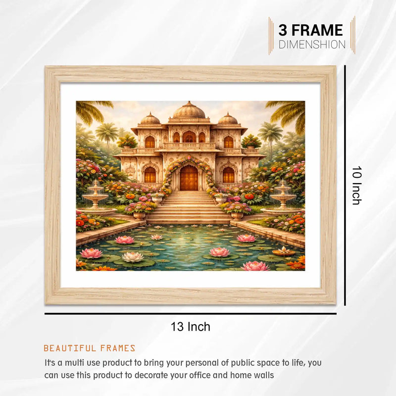 Traditional Indian Wall Art Frame Set of 6
