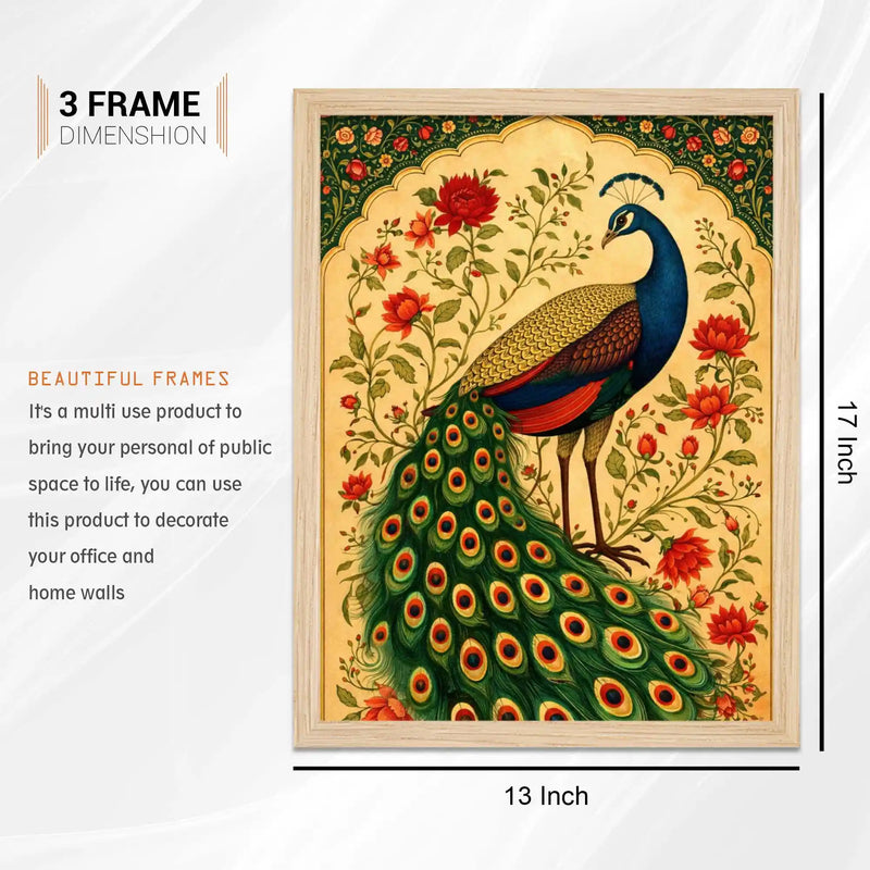 Traditional Indian Wall Art Frame Set of 6