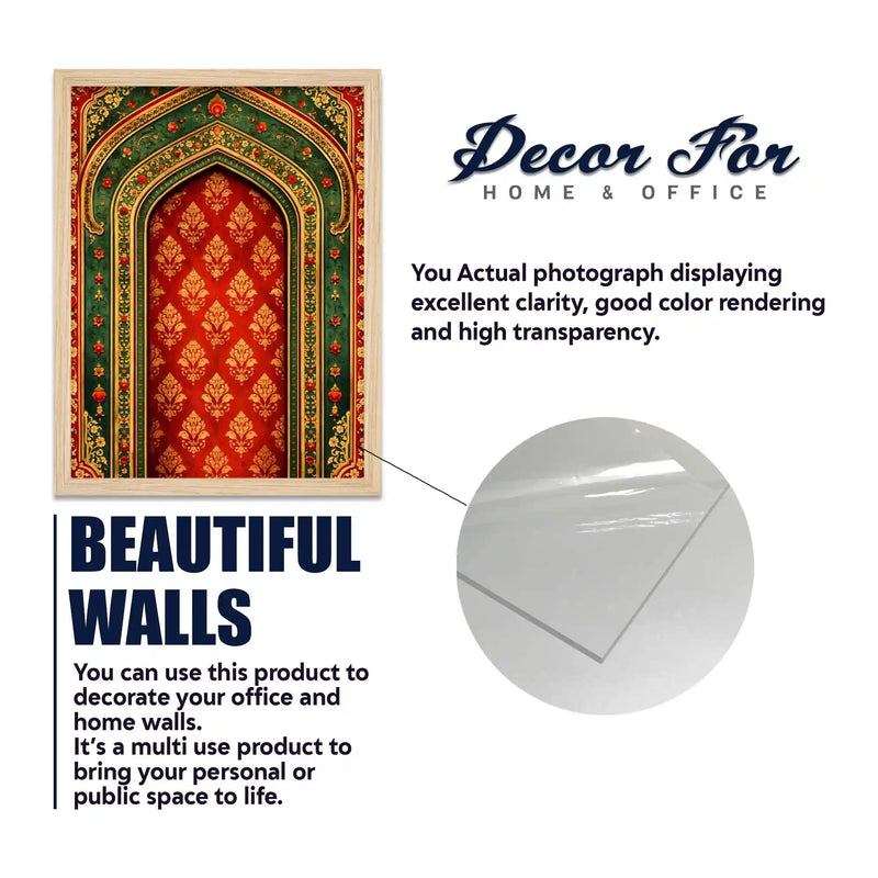 Traditional Indian Wall Art Frame Set of 6
