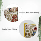 Traditional Indian Woman Floral Relief 3D Effect Canvas Wall Painting