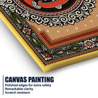 Traditional Jagannath Canvas Painting for Spiritual Living Room Decor