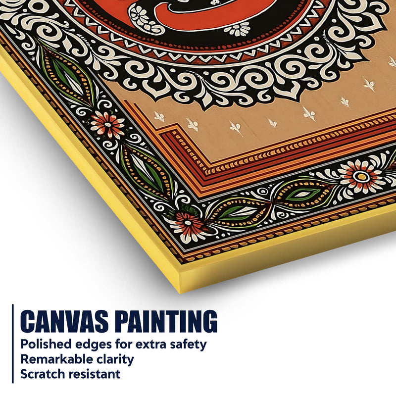 Traditional Jagannath Canvas Painting for Spiritual Living Room Decor