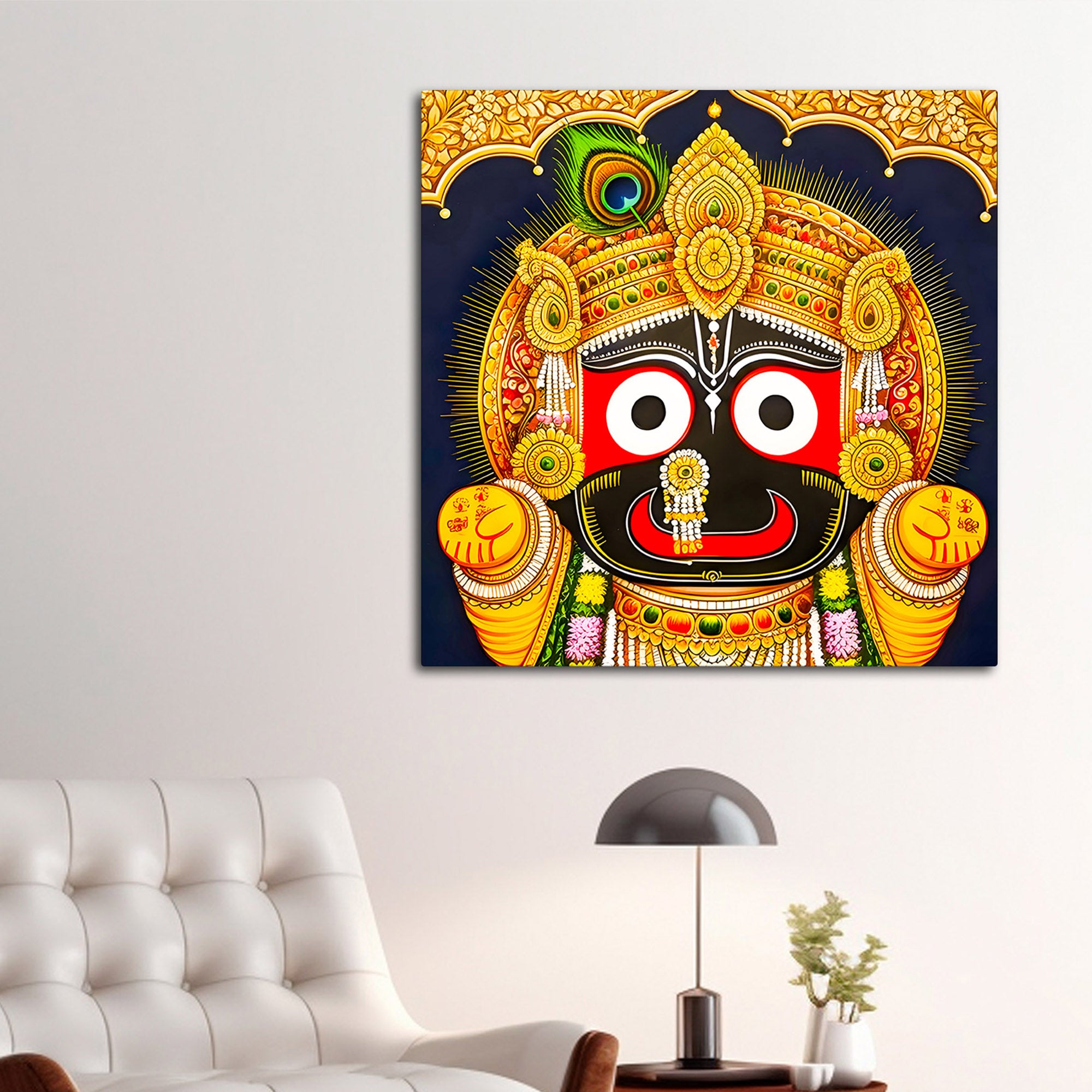 Traditional Jagannath Painting – Hindu Spiritual Wall Decor