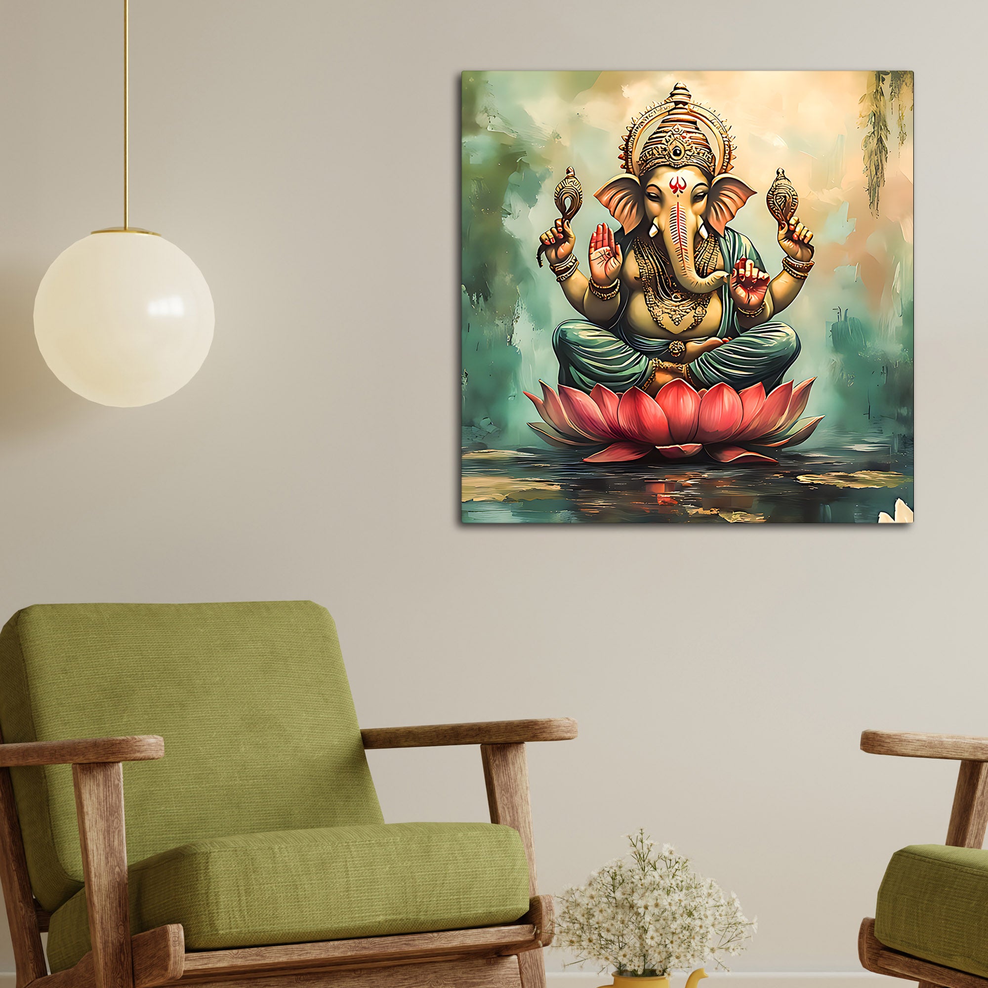 Traditional Lord Ganpati Painting