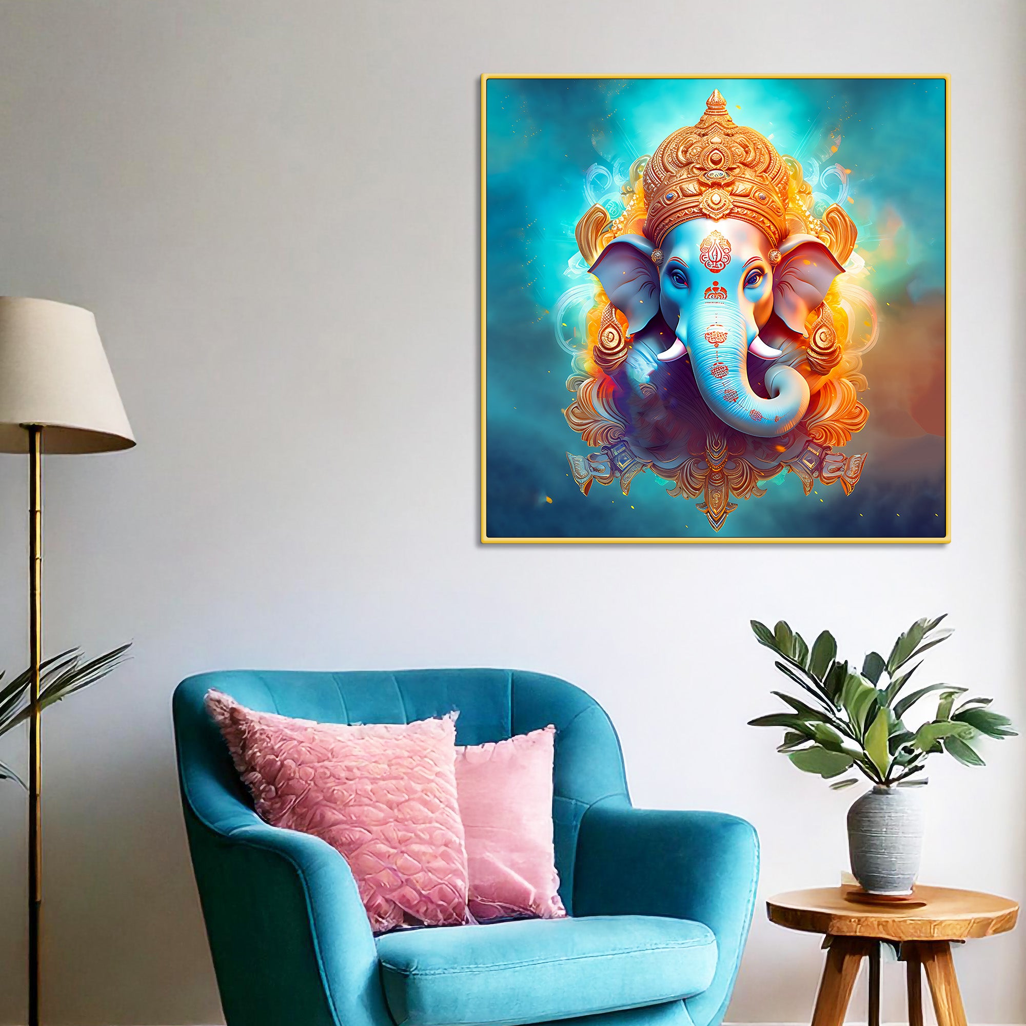 Traditional Lord Ganpati Wall Painting