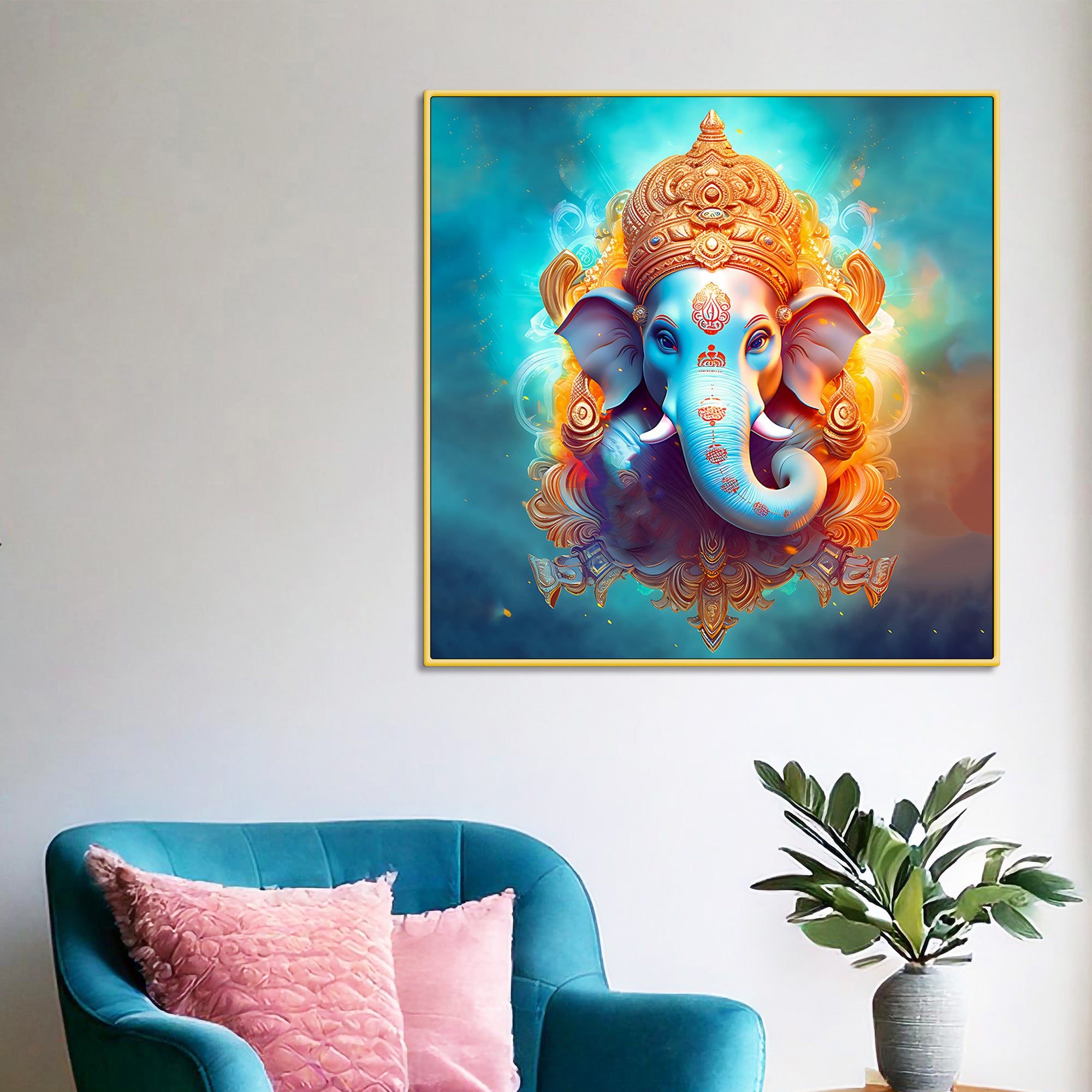 Traditional Lord Ganpati Wall Painting