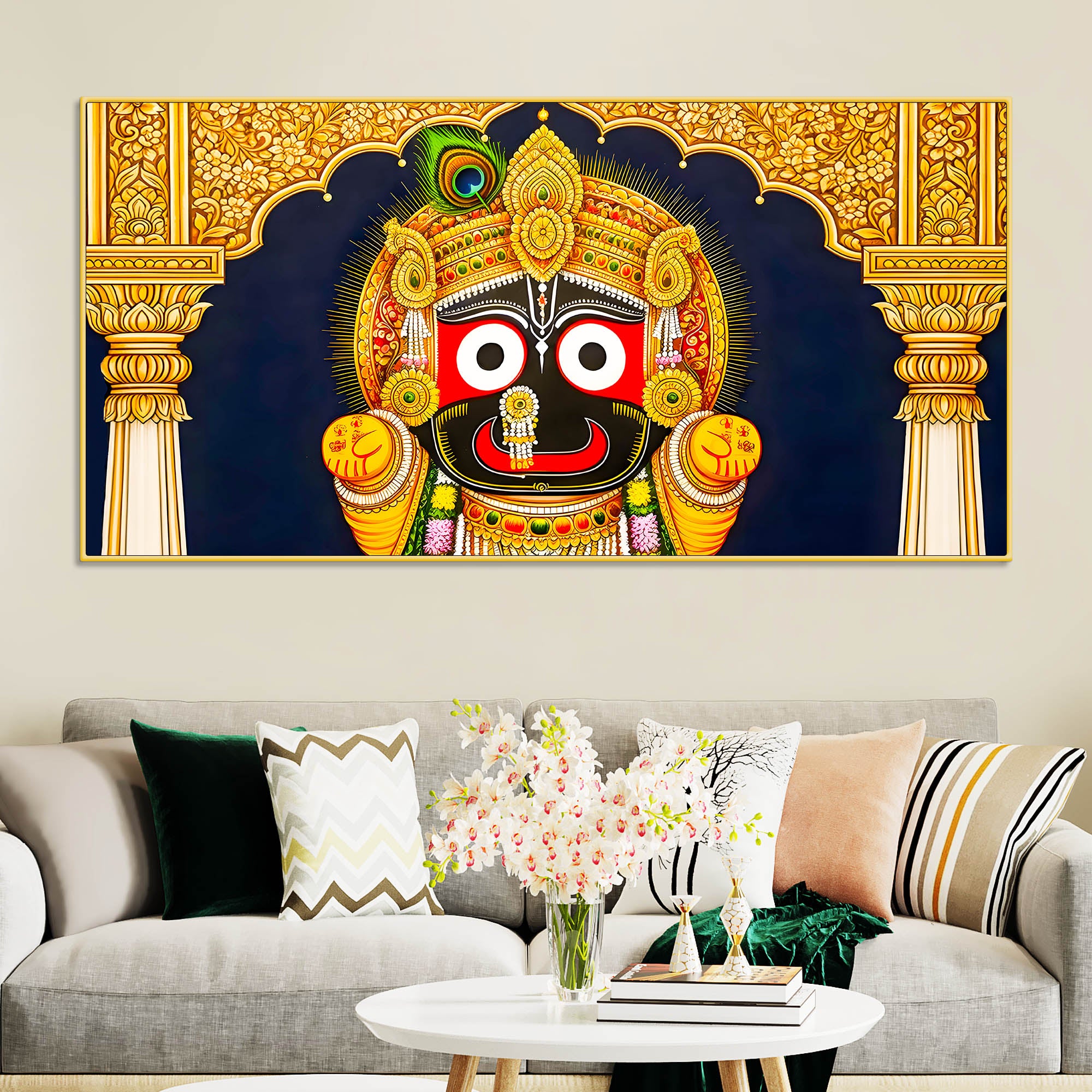 Traditional Lord Jagannath Wall Painting