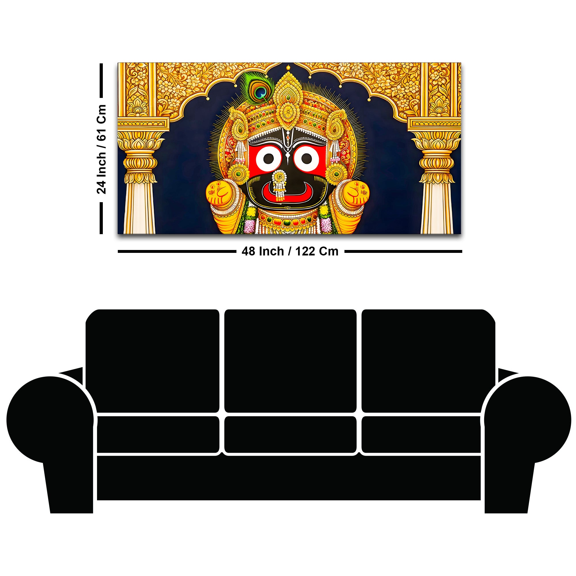 Traditional Lord Jagannath Wall Painting