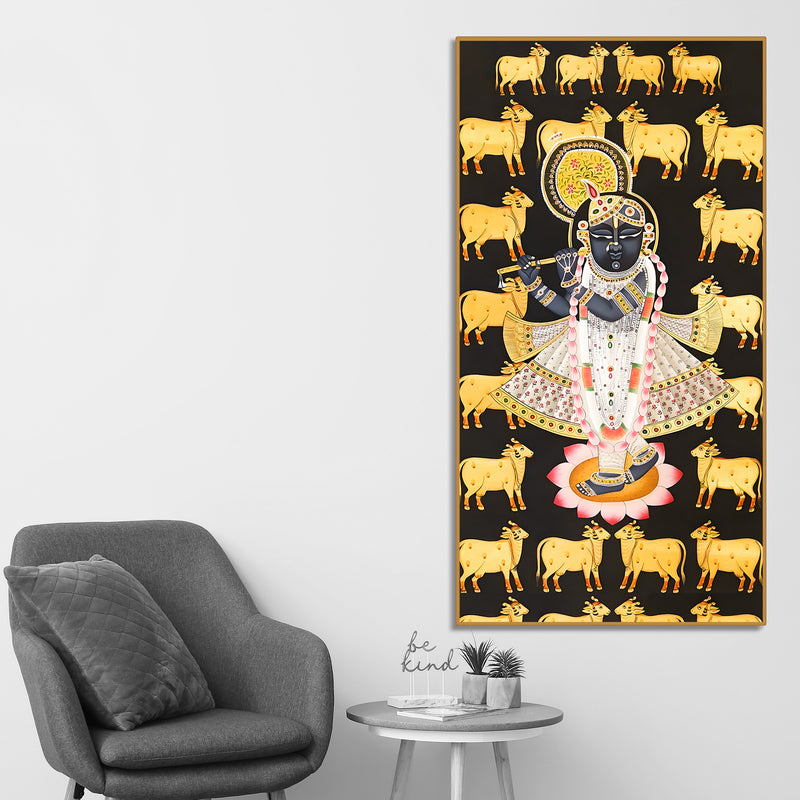 traditional-lord-shrinathji-canvas-wall-painting-indian-religious-wall-decor-art