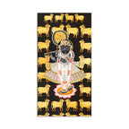 Traditional Lord Shrinathji Canvas Wall Painting | Indian Religious Wall Décor Art