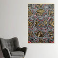 Traditional Madhubani Canvas Painting for Living Room Wall Decor