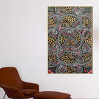 Traditional Madhubani Canvas Painting for Living Room Wall Decor