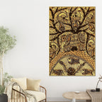 Traditional Madhubani Canvas Painting for Wall Decor