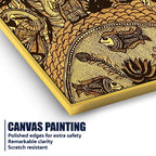 Traditional Madhubani Canvas Painting for Wall Decor