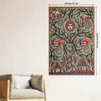 Traditional Madhubani Canvas Painting for Wall Decoration