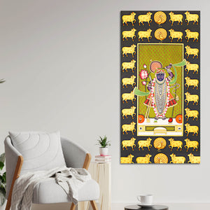 Traditional Nathdwara Shreenathji Canvas Wall Painting | Festive Home Decor