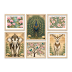 Traditional Nature Wall Art Frame Set of 6