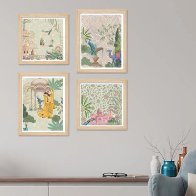 Traditional Palace Wall Art Frame Set of 4