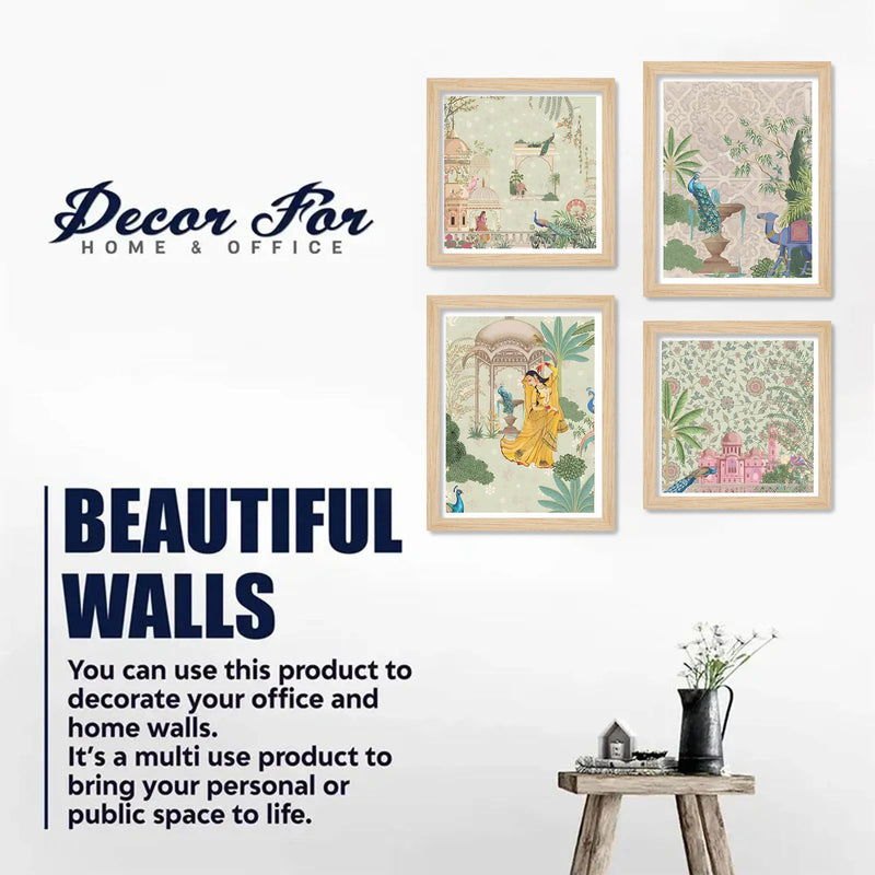 Traditional Palace Wall Art Frame Set of 4