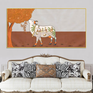 Traditional Pichwai Art Canvas Wall Decor Painting – Divine Wall Decor
